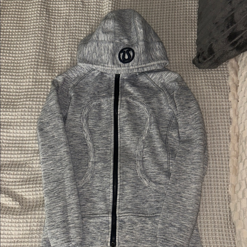 lululemon athletica Gray/ Navy Hoodie Jacket